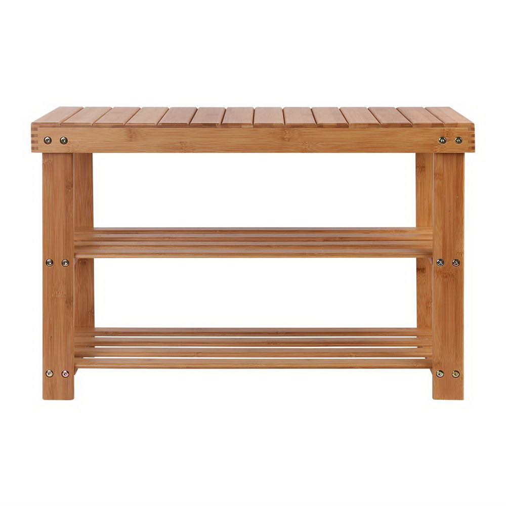 Keaton Bamboo Shoe Rack – Natural