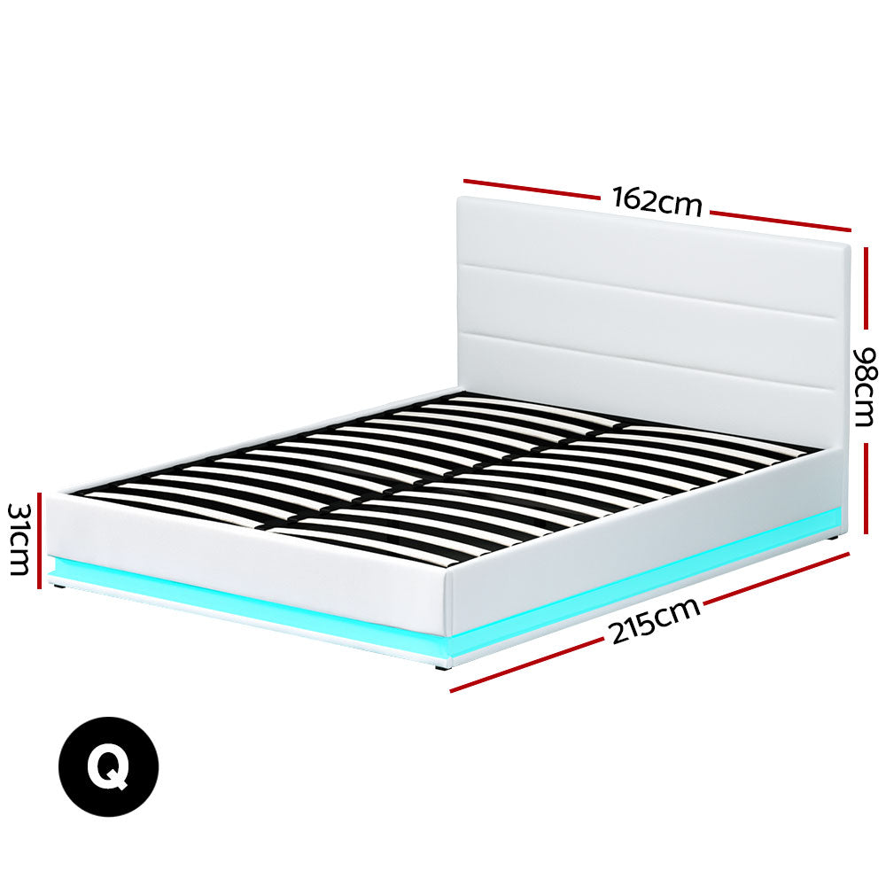North Bed Base – White – Queen