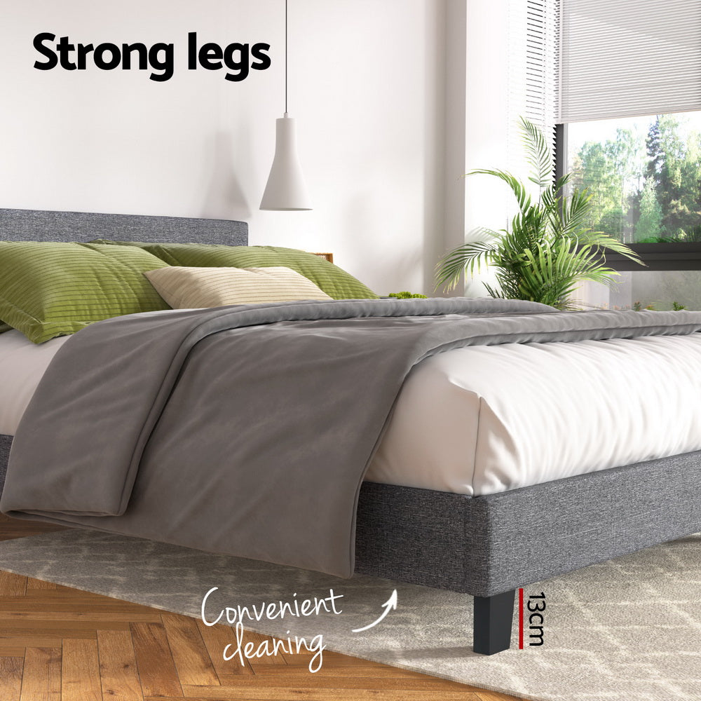 Eden Linen Bed Head – Brown – Queen