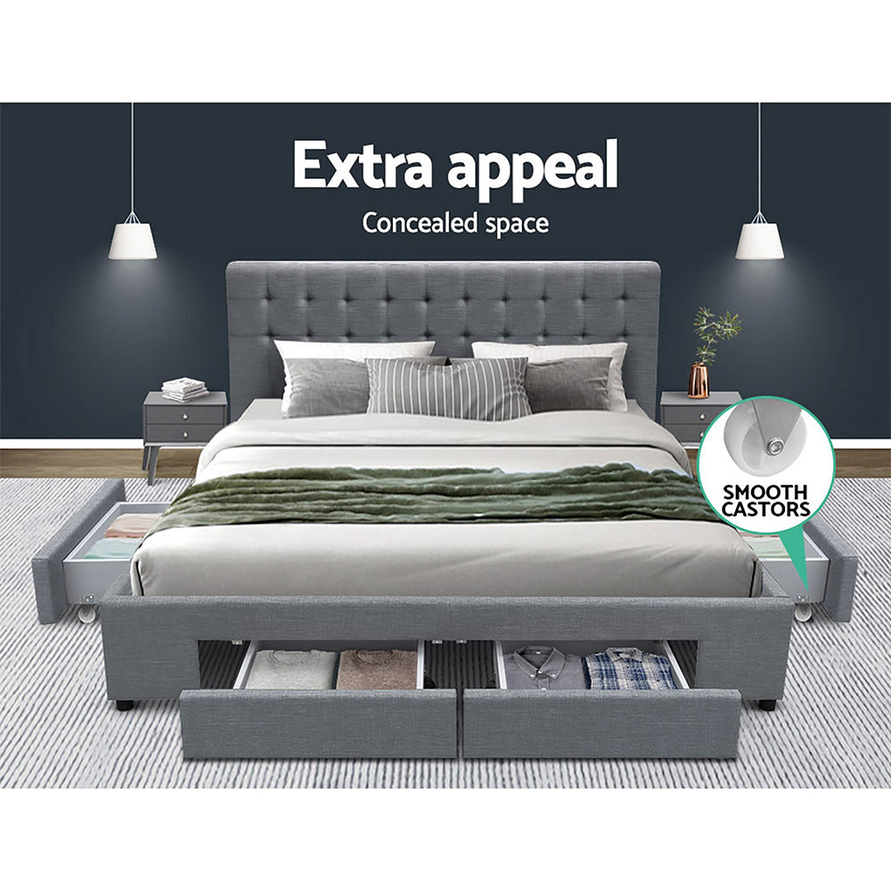 Marin Tufted Bed Head – Brown – Queen