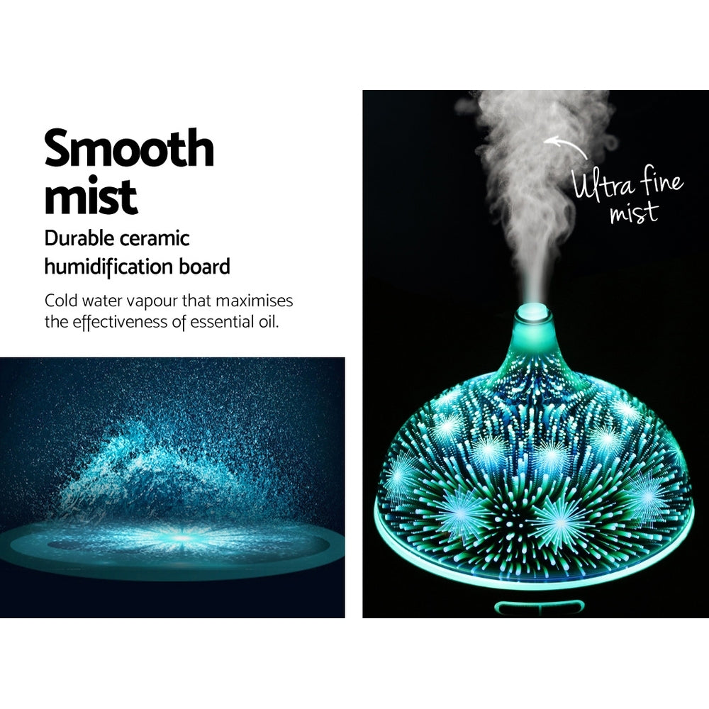Kairo Glass Aroma Diffuser – White – 400ml