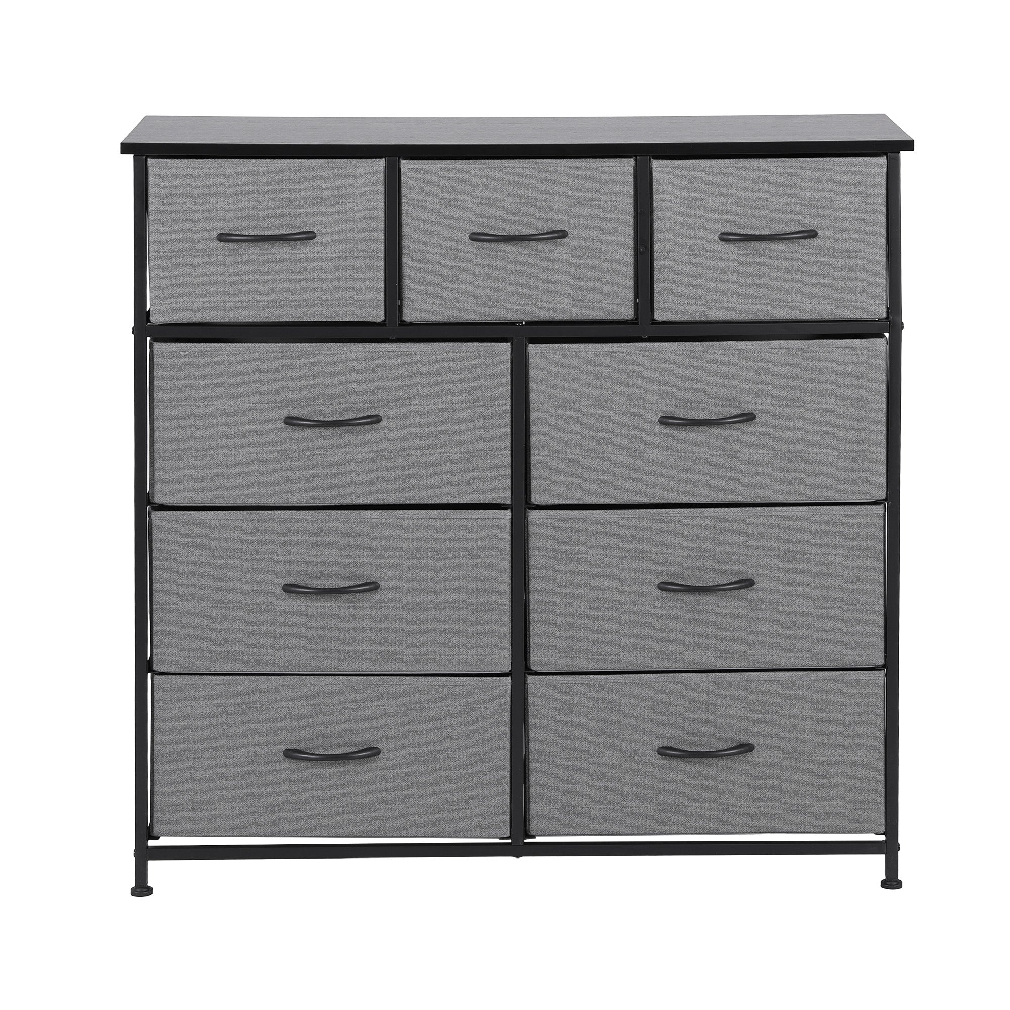 Callan 9-Drawer Storage Chest – Dark Grey