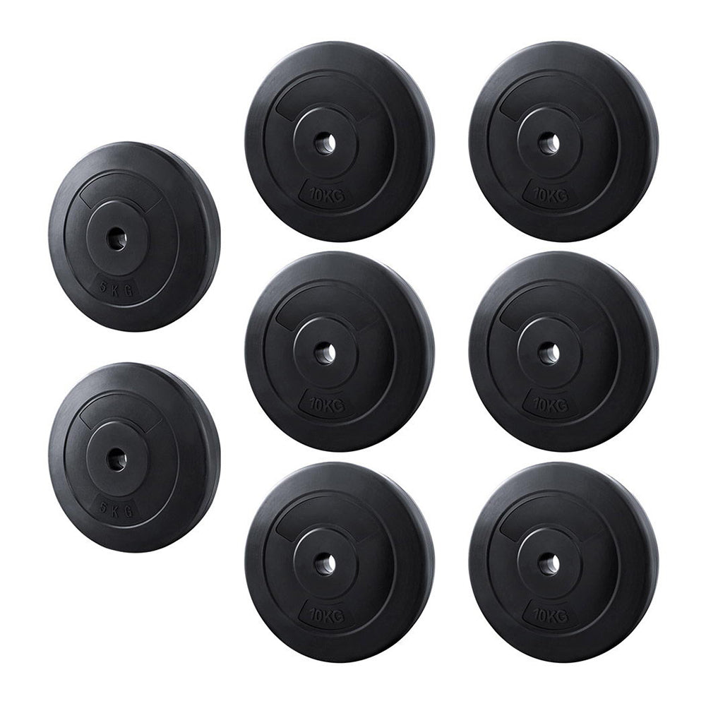 Atlas 70kg Barbell Weight Plates Standard Home Gym Press Fitness Exercise