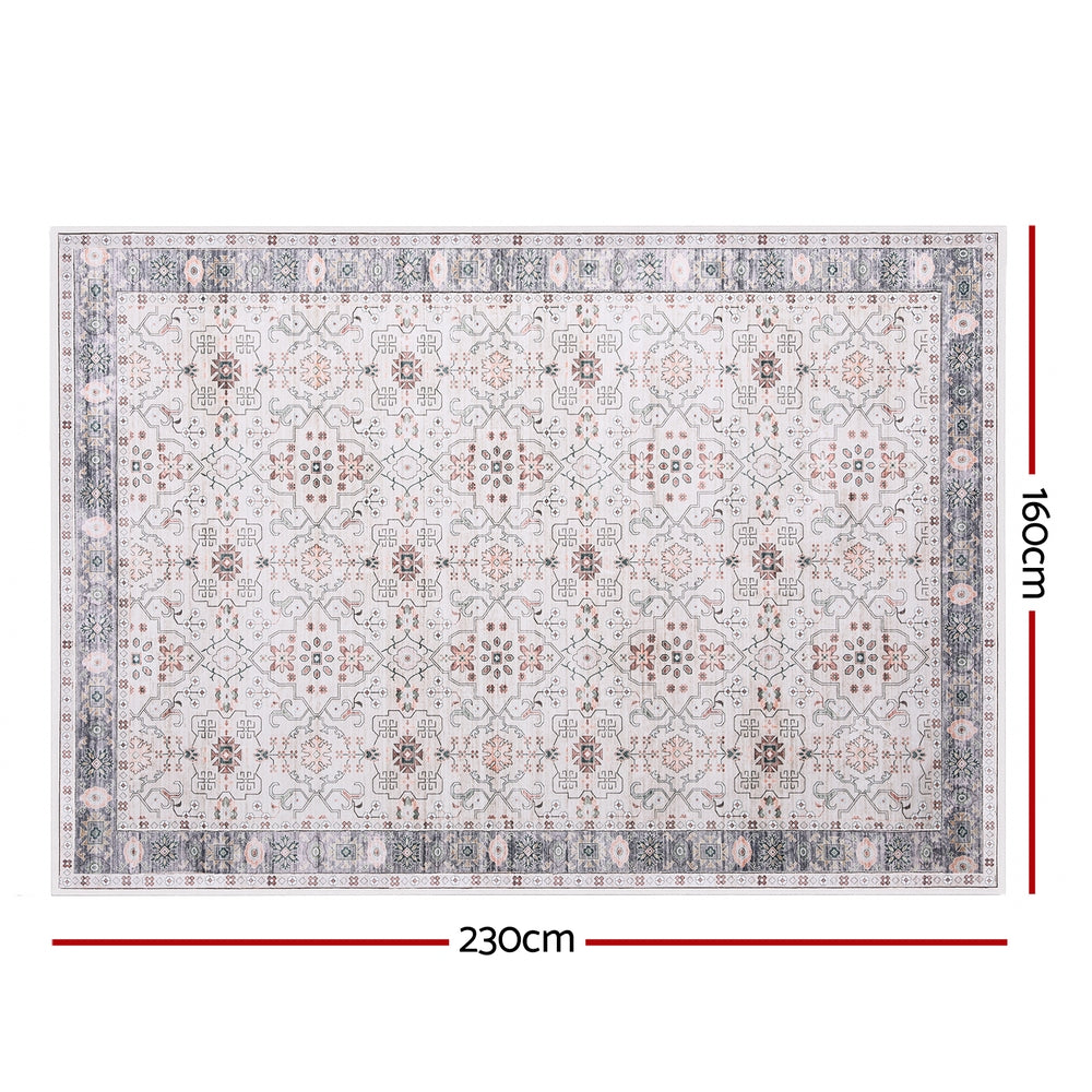 Meridian Transitional Washable Rug – Beige / Cream – 160 × 230 cm