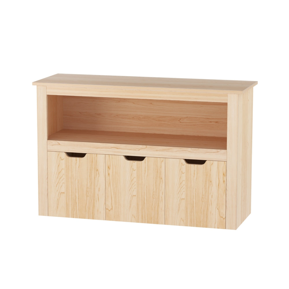 Kids Bookshelf 3 Drawers Storage Children Bookcase Toy Organiser Display Wooden