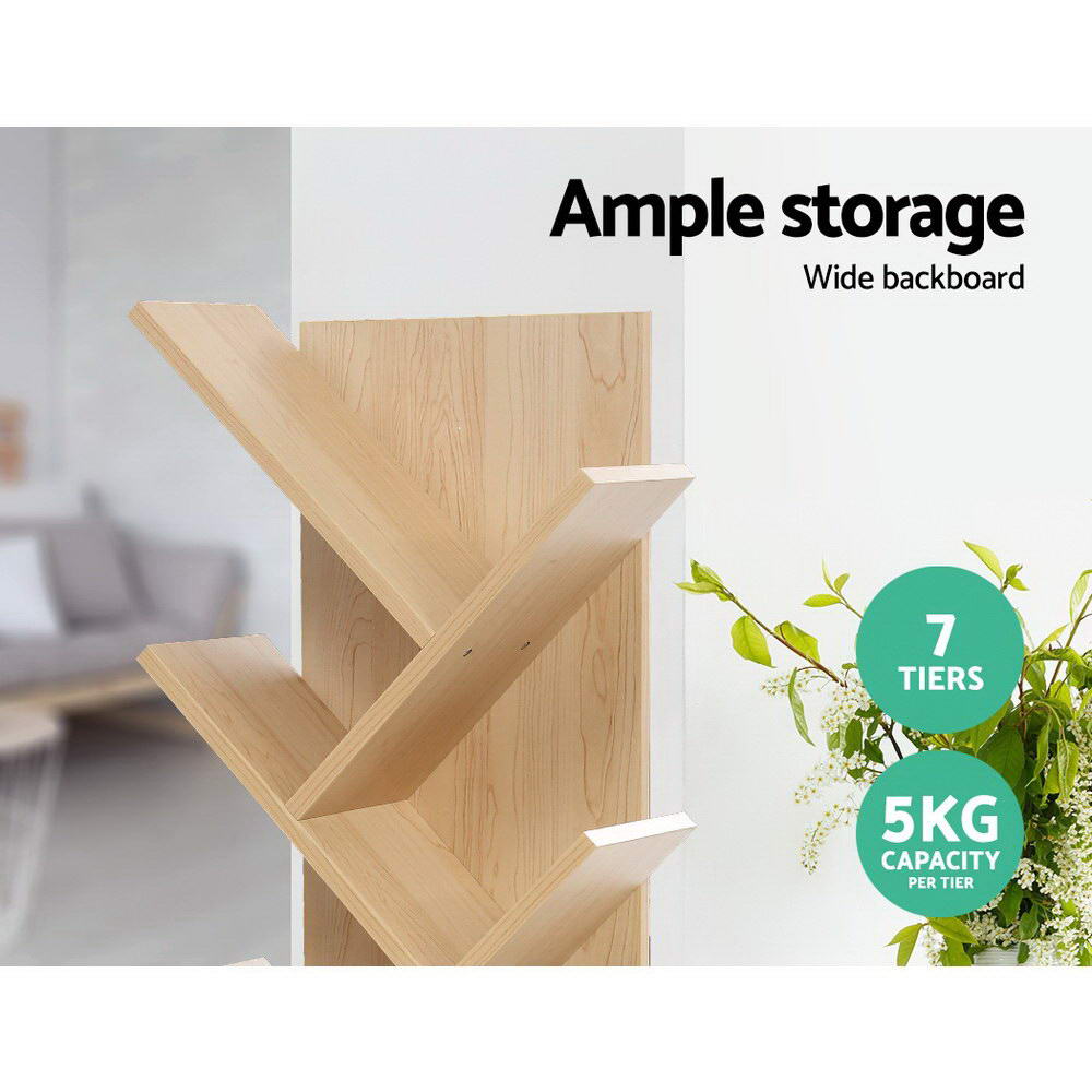Arbor Tree Bookshelf – Brown / Wood – 7 Tier