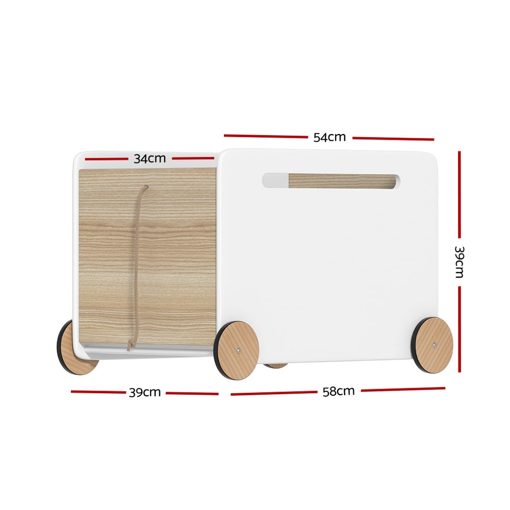 Rover Kids Mobile Storage Box – White – Medium