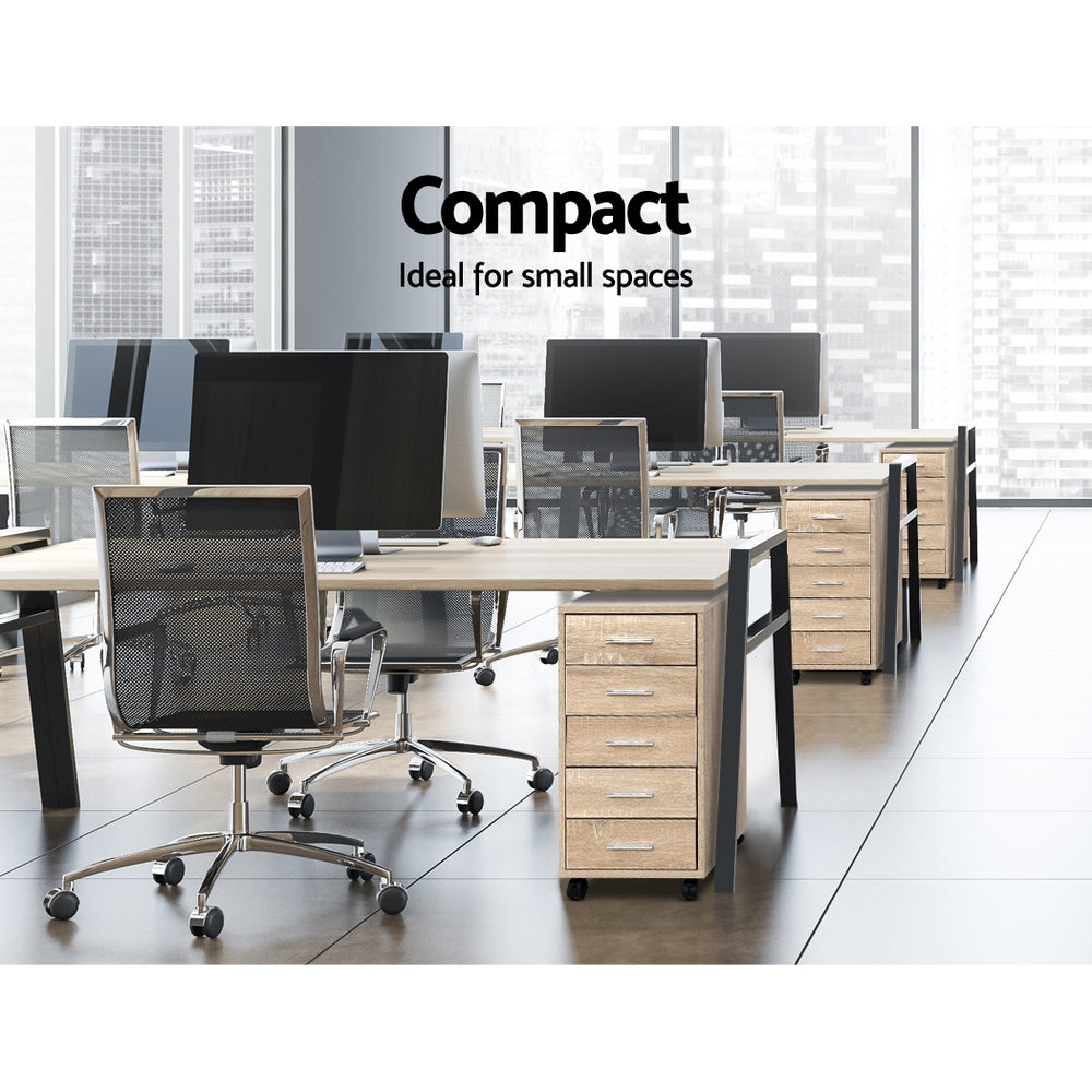 Kairo Filing Cabinet – Wood – 5 Drawer
