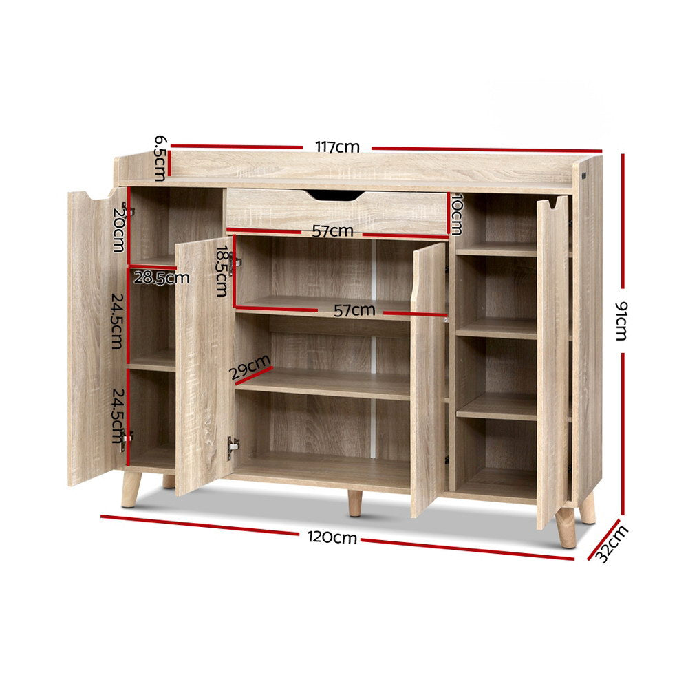 Baxter Shoe Cabinet – Wood – 120 cm