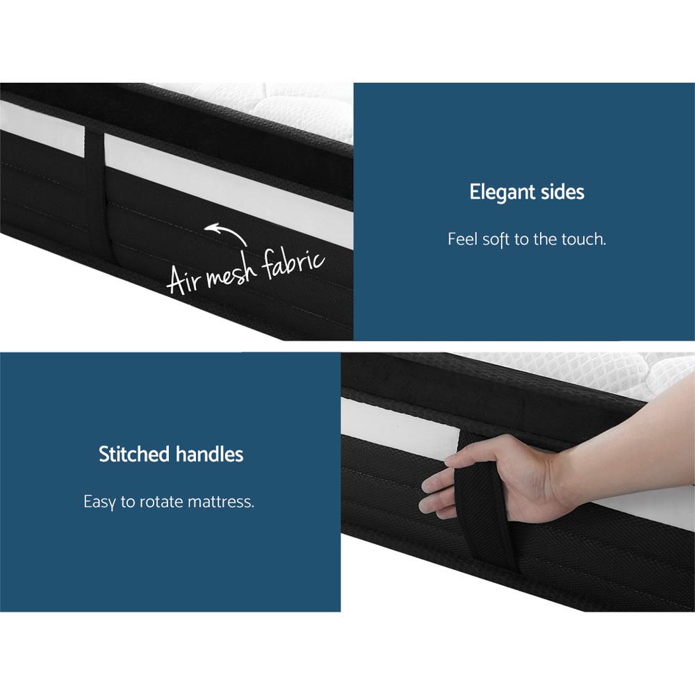 Kaelen Euro Top Mattress – White – King Single