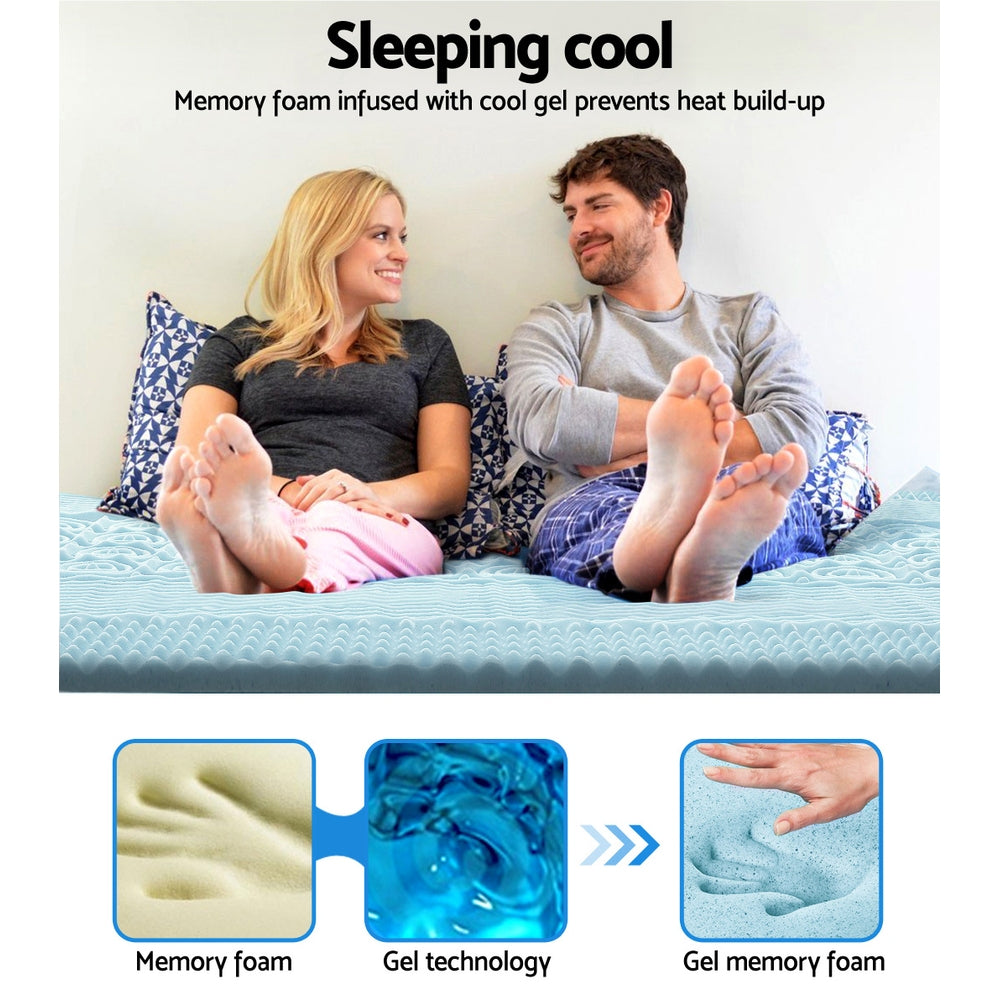 Soothe Gel Memory Foam Mattress – White – Single