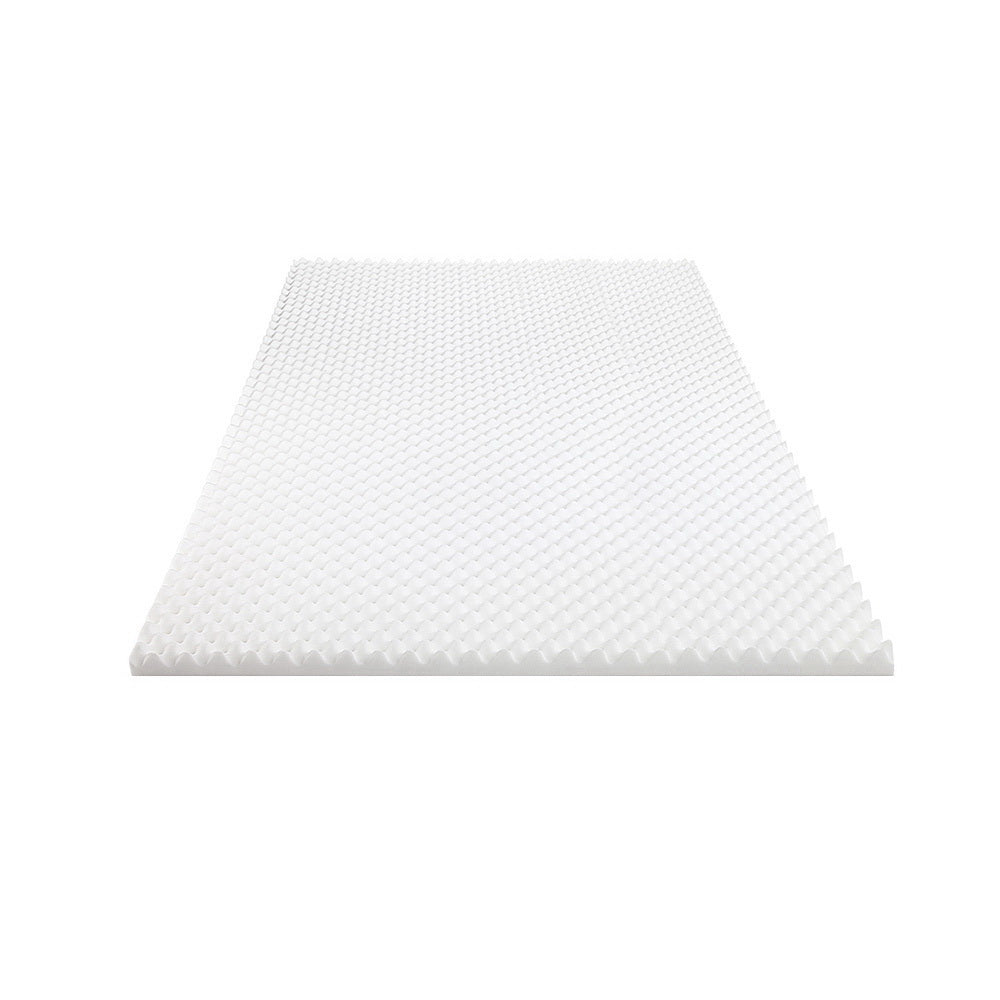 Nara Egg Crate Foam Mattress Topper – White – Single
