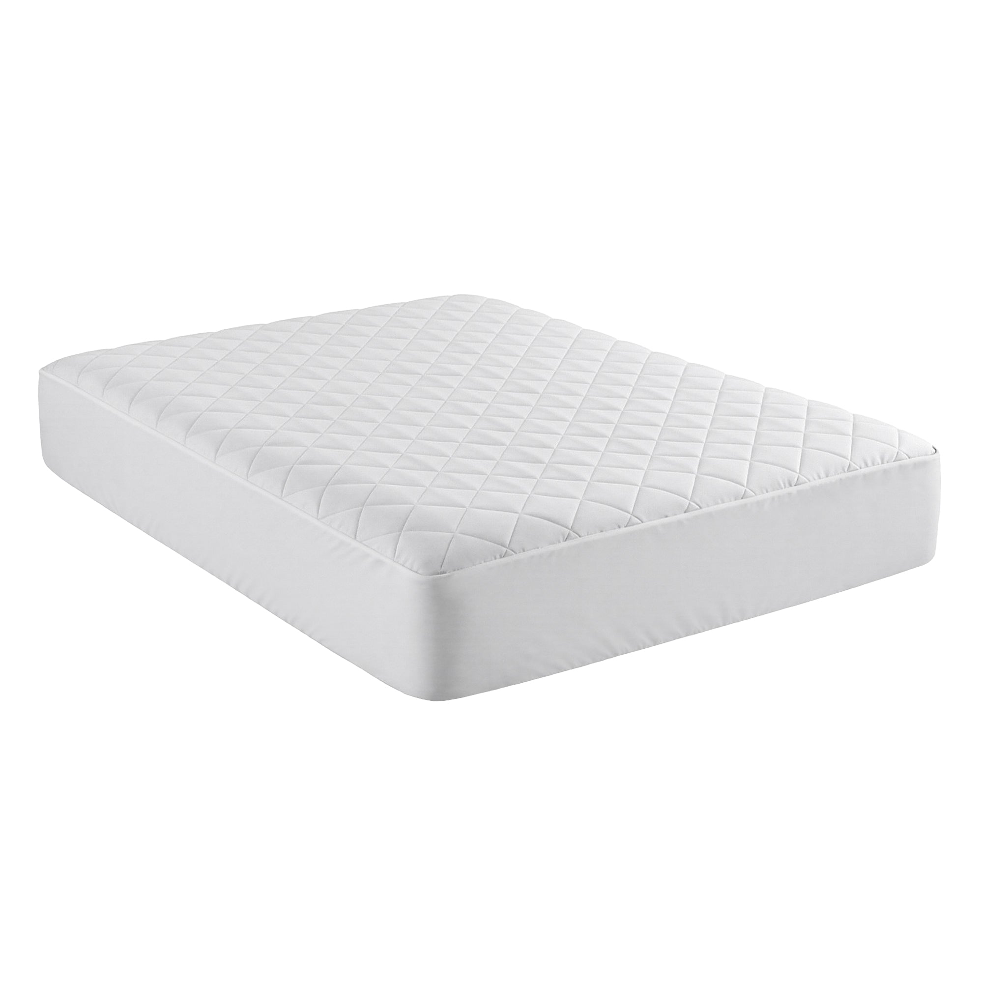 Calderon Cotton Quilted Mattress Protector – White – Double