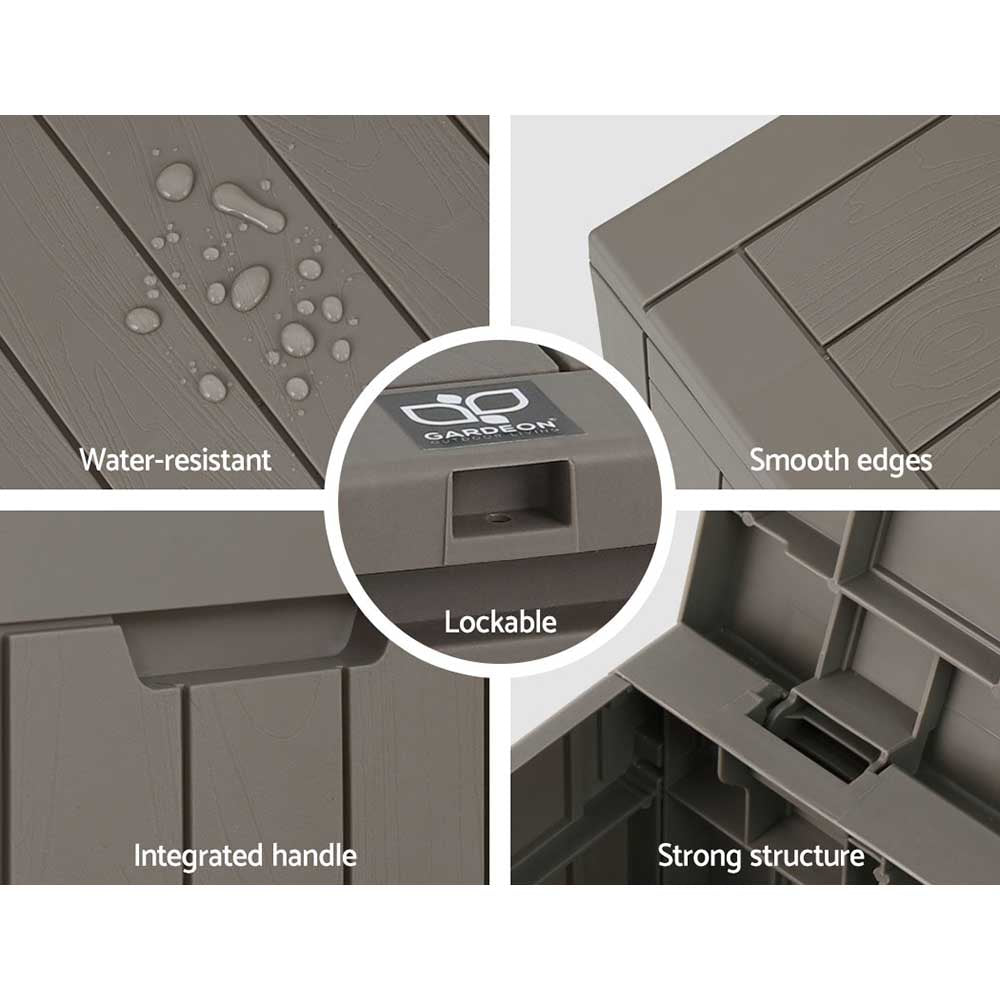 Korvyn Outdoor Storage Box – Grey – 118L