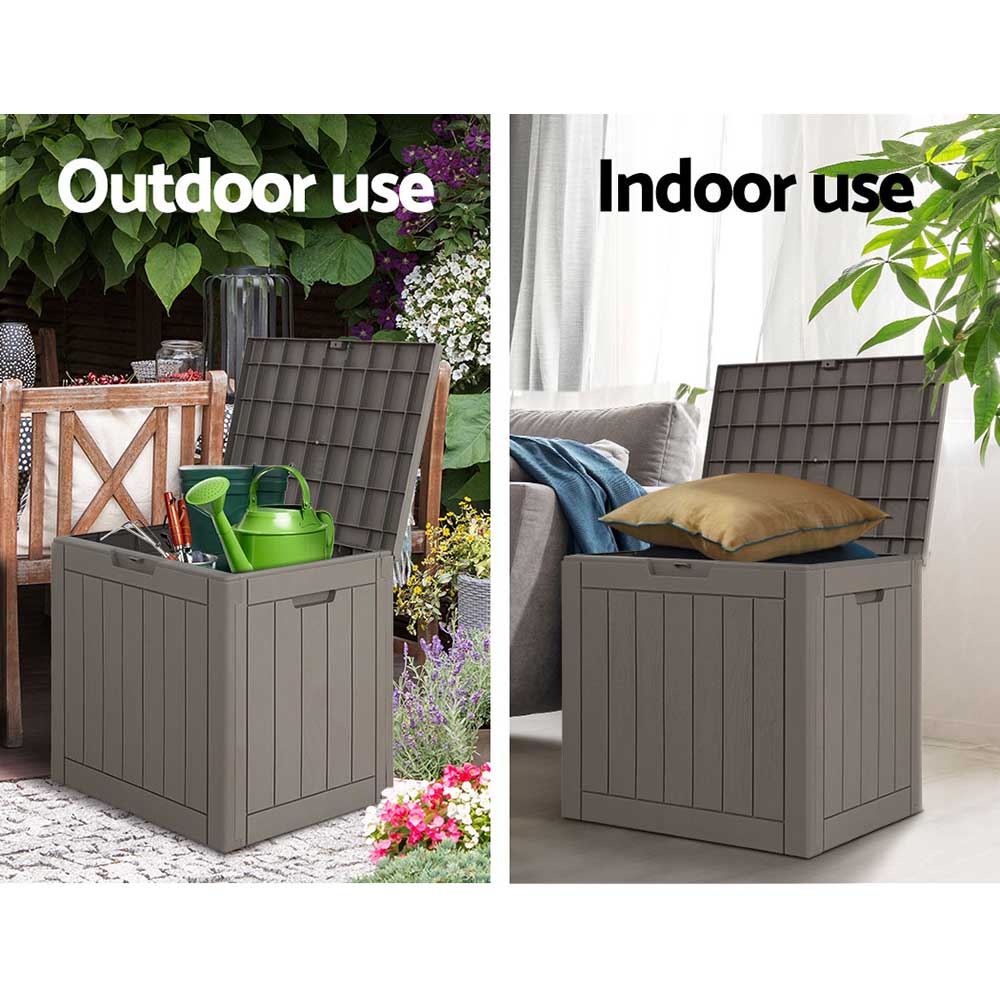 Korvyn Outdoor Storage Box – Grey – 118L