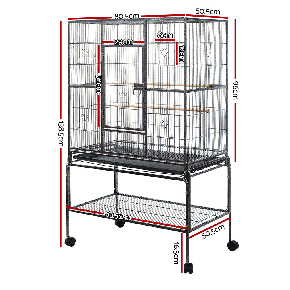 Sterling Large Bird Cage – Black – 138 cm