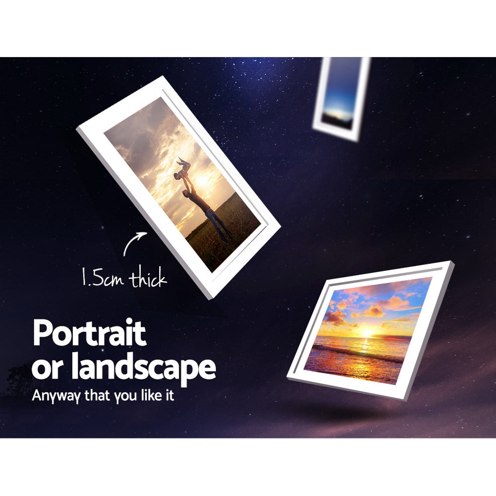 Alderon Photo Frame Set – White – 26 Pieces