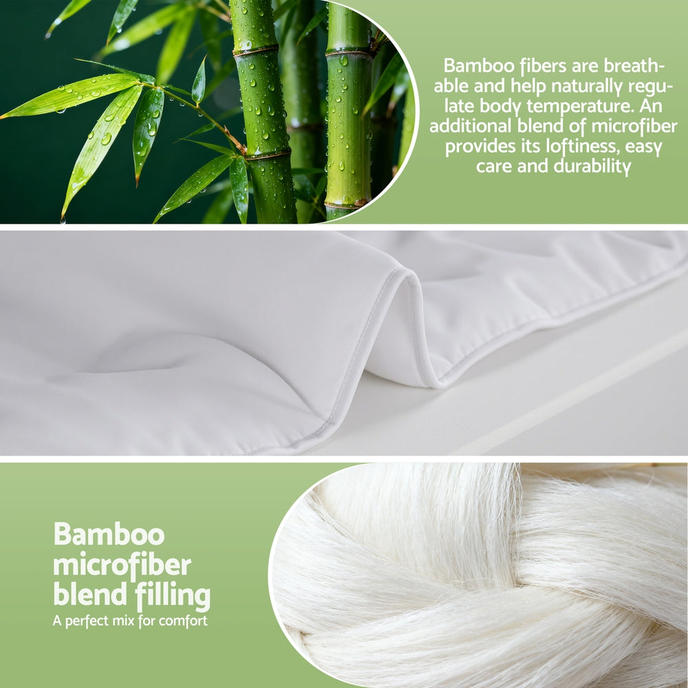 Rowan Bamboo Quilt – White – King