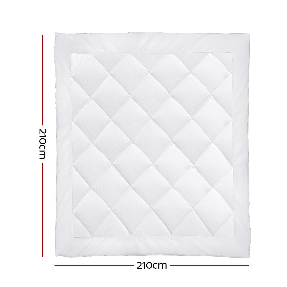 Nova Bamboo Microfibre Quilt – White – Queen