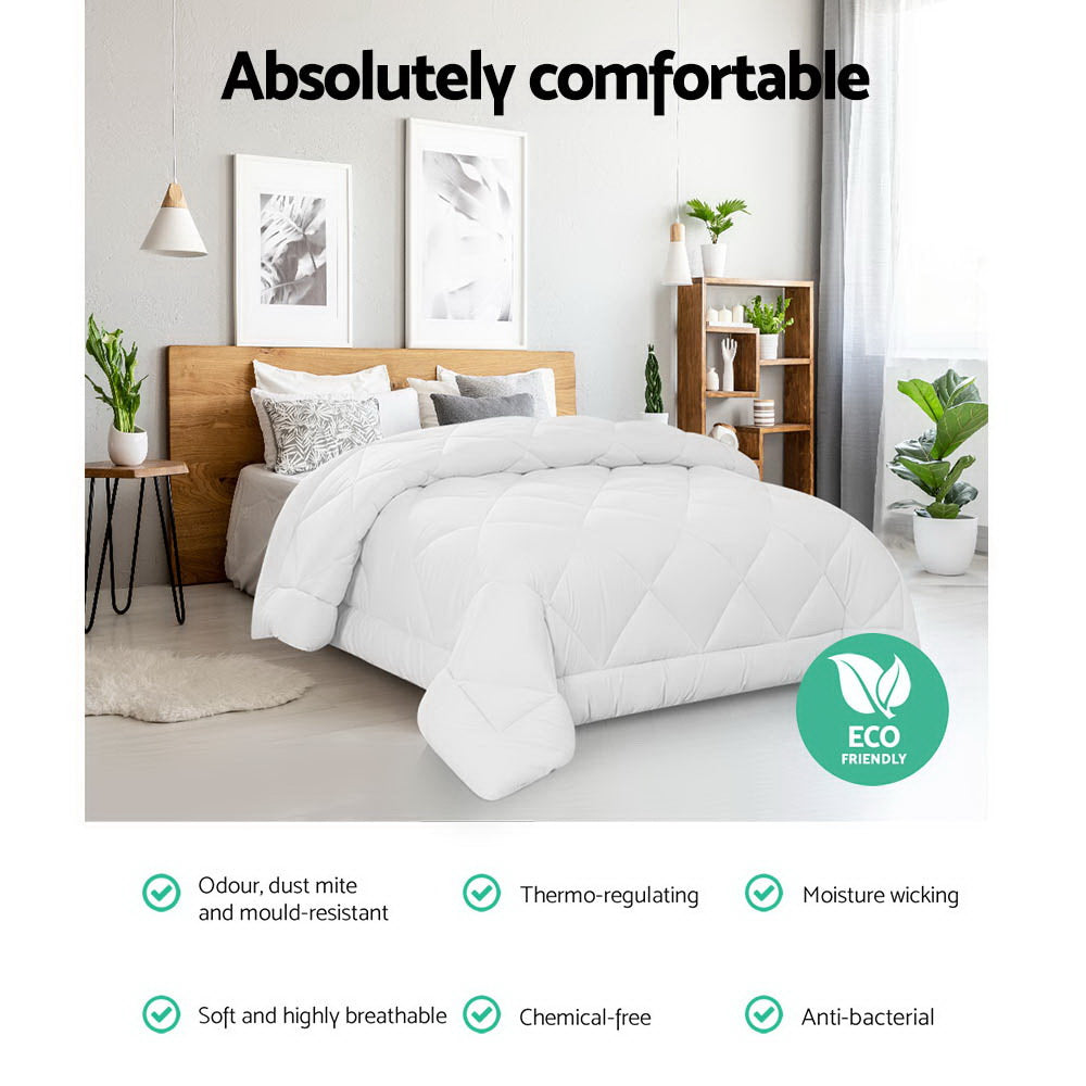 Haven Bamboo Microfibre Quilt – White – Super King
