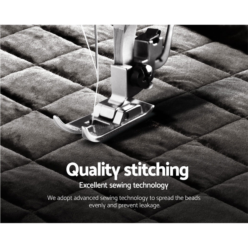 Luxora Faux Mink Quilt – Charcoal – Queen