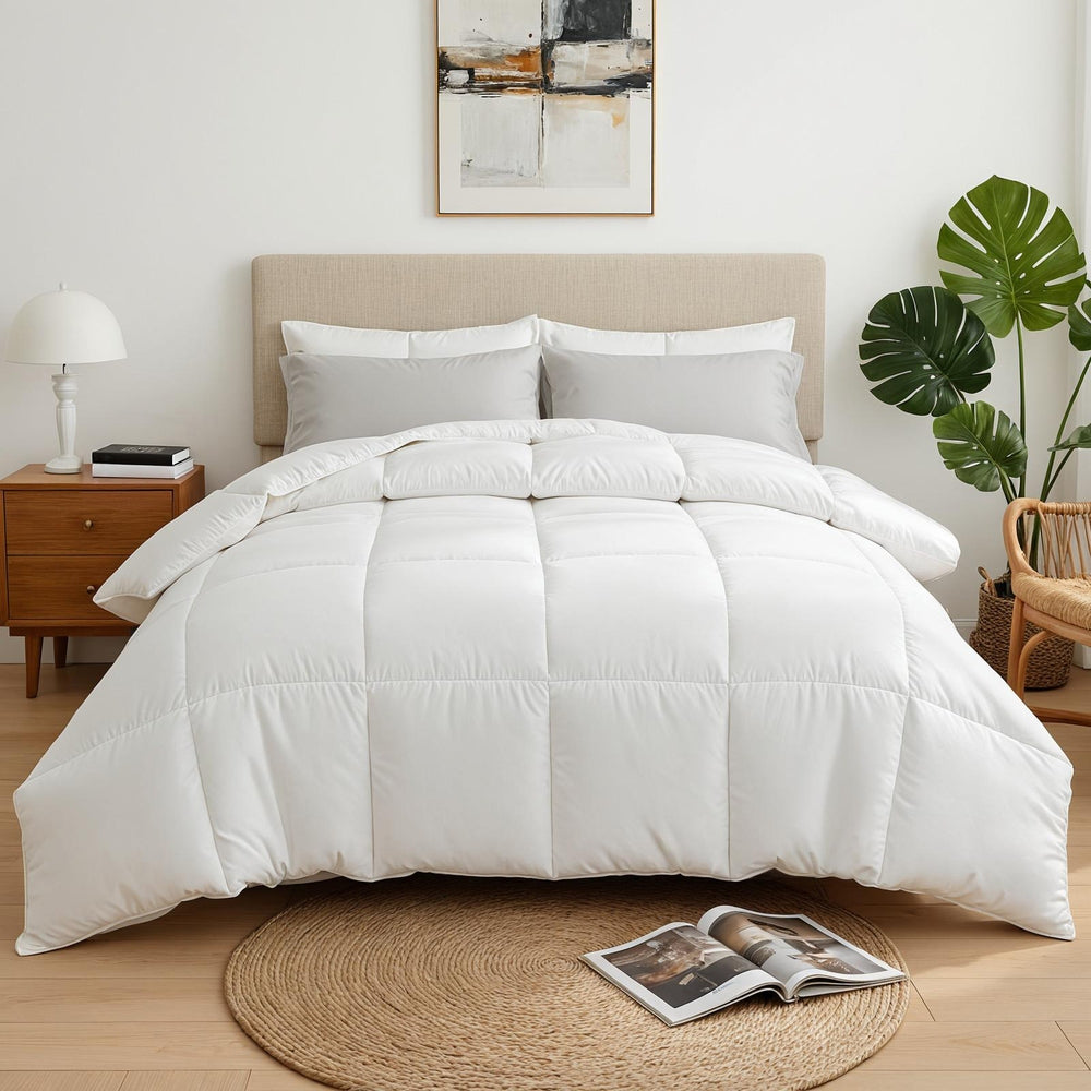 Rowan 400GSM Microfiber Quilt All Season Duvet Quilts Comforter Winter Summer – Queen