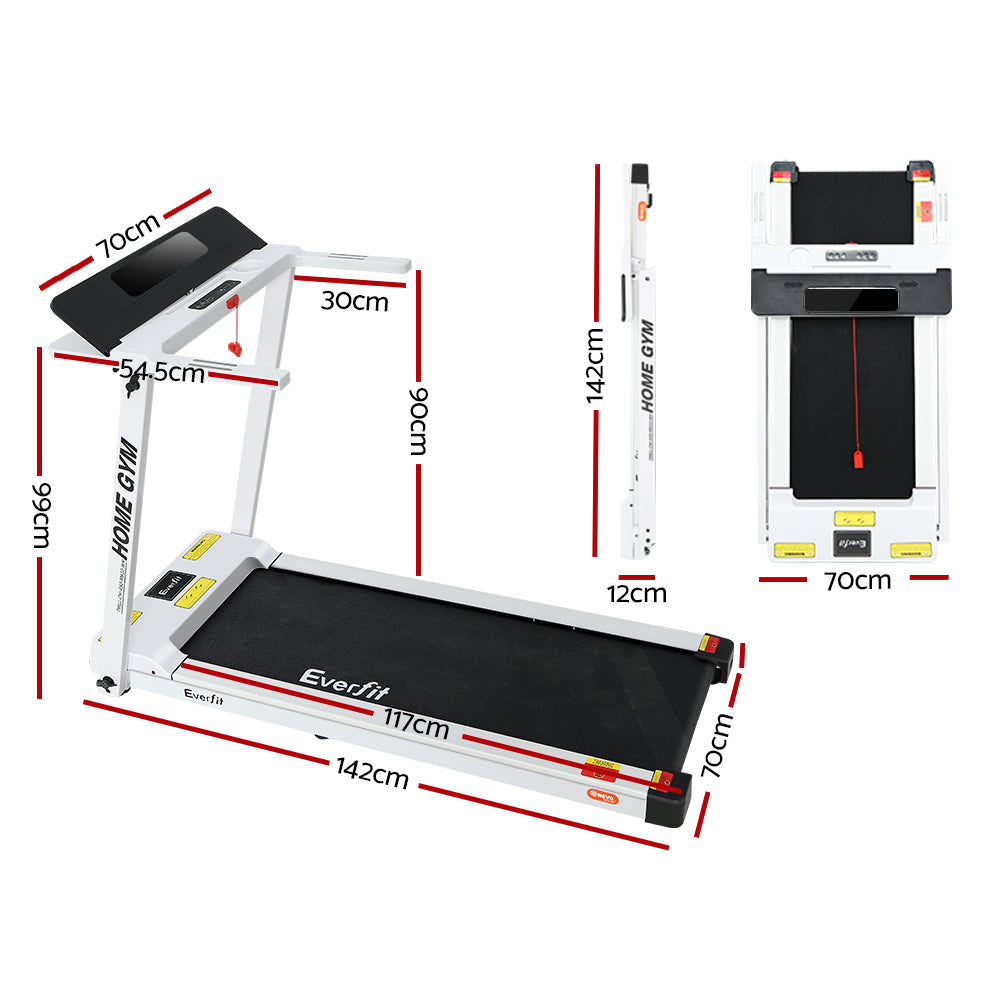 Maxrun Electric Treadmill – White – 450mm