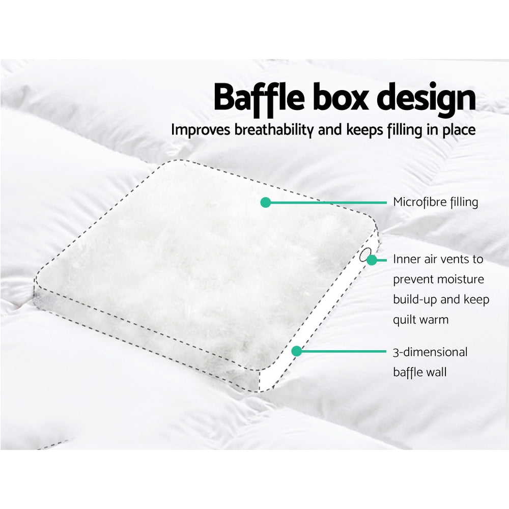 Elara Soft Mattress – White – Double