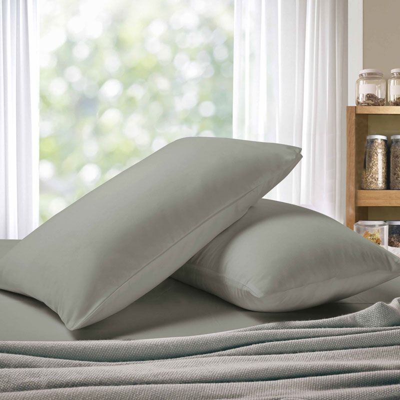 Linden Premium Pillowcases – Grey – Queen