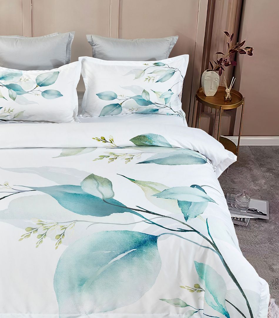 Angelis Leaves Quilt Cover Set – Multi – Queen
