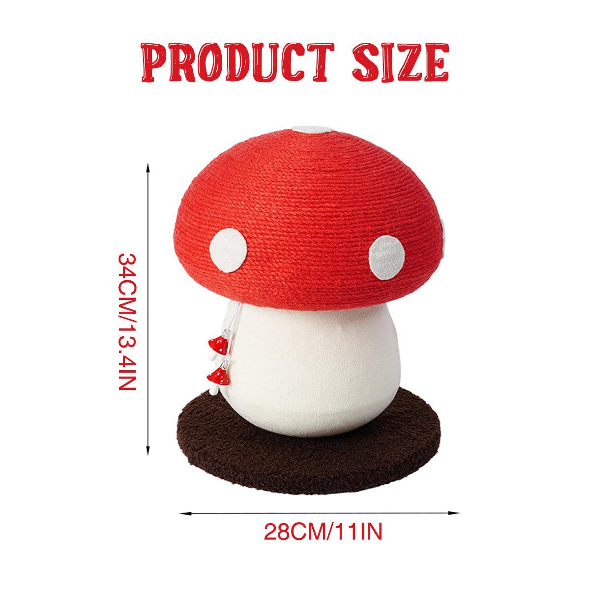 Funghi Mushroom Cat Climbing Frame – Red – 28 × 34 cm