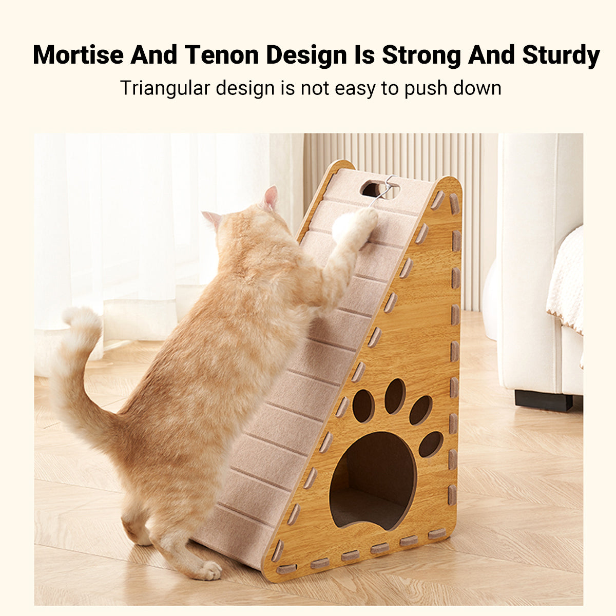 Triton Cat Scratch Board – Felt – Triangle