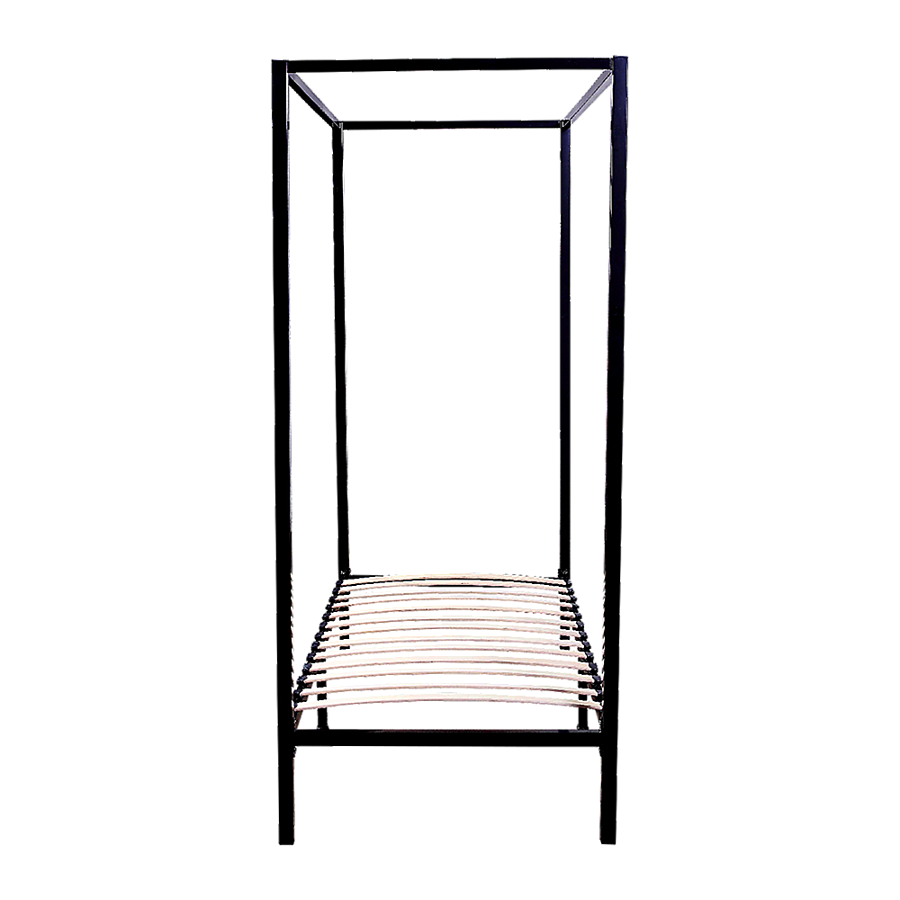 Rowan 4 Poster Bed Frame – Black – Single