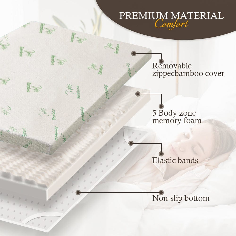 SleepCraft Memory Foam Mattress – Soft – Queen