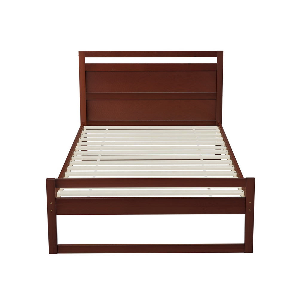 Hawthorne Timber Bed Frame – Walnut – King Single