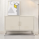 Buffet Sideboard Metal Cabinet - BASE White
