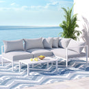 Atlas 4 Seater Outdoor Sofa Set Aluminium Lounge Setting