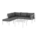 Atlas 6PCS Outdoor Sofa Set Aluminium Table and Chairs Lounge Patio Furniture