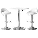 Bar Table and Stools Set Dining Desk Kitchen Chairs Cafe Pub