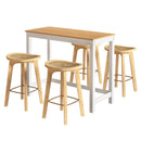 Bar Table and Stools Set Dining Desk Kitchen Chairs Cafe Pub