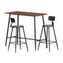 Bar Table and Stools Set Dining Desk Kitchen Chairs Cafe Pub
