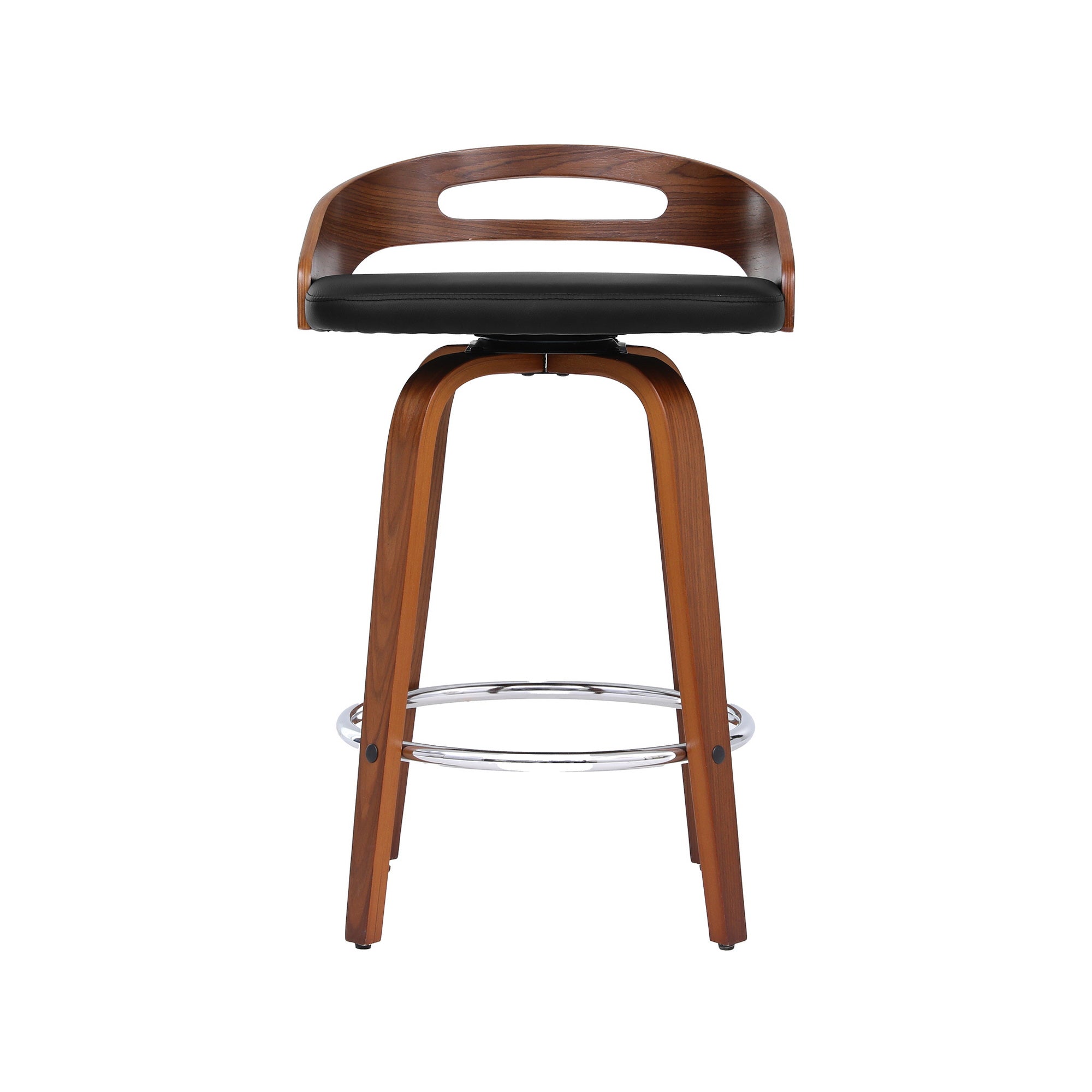 Kairos Swivel Bar Stools – Black – Set of 2