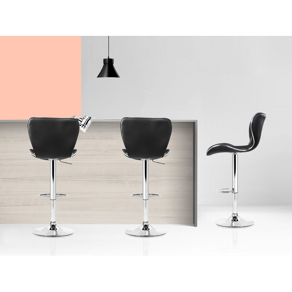 Linden Bar Stools – Black – Set of 4