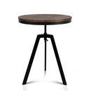 Bar Table 67 - 86CM Height Round Brown