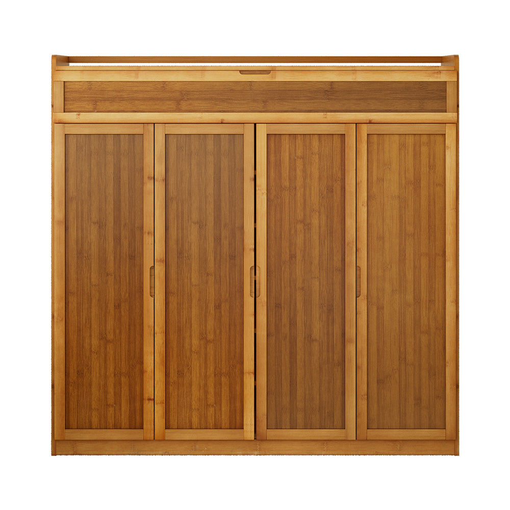 Kairo Bamboo Shoe Cabinet – Natural – 30 Pairs