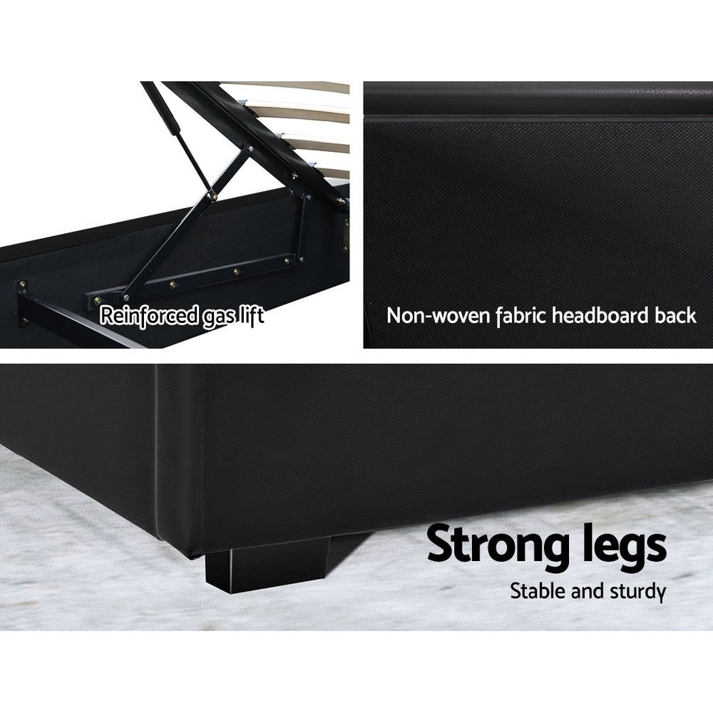 Barton Queen Bed Base – Black – Queen