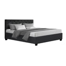 Bed Frame Gas Lift Charcoal VILA – Queen