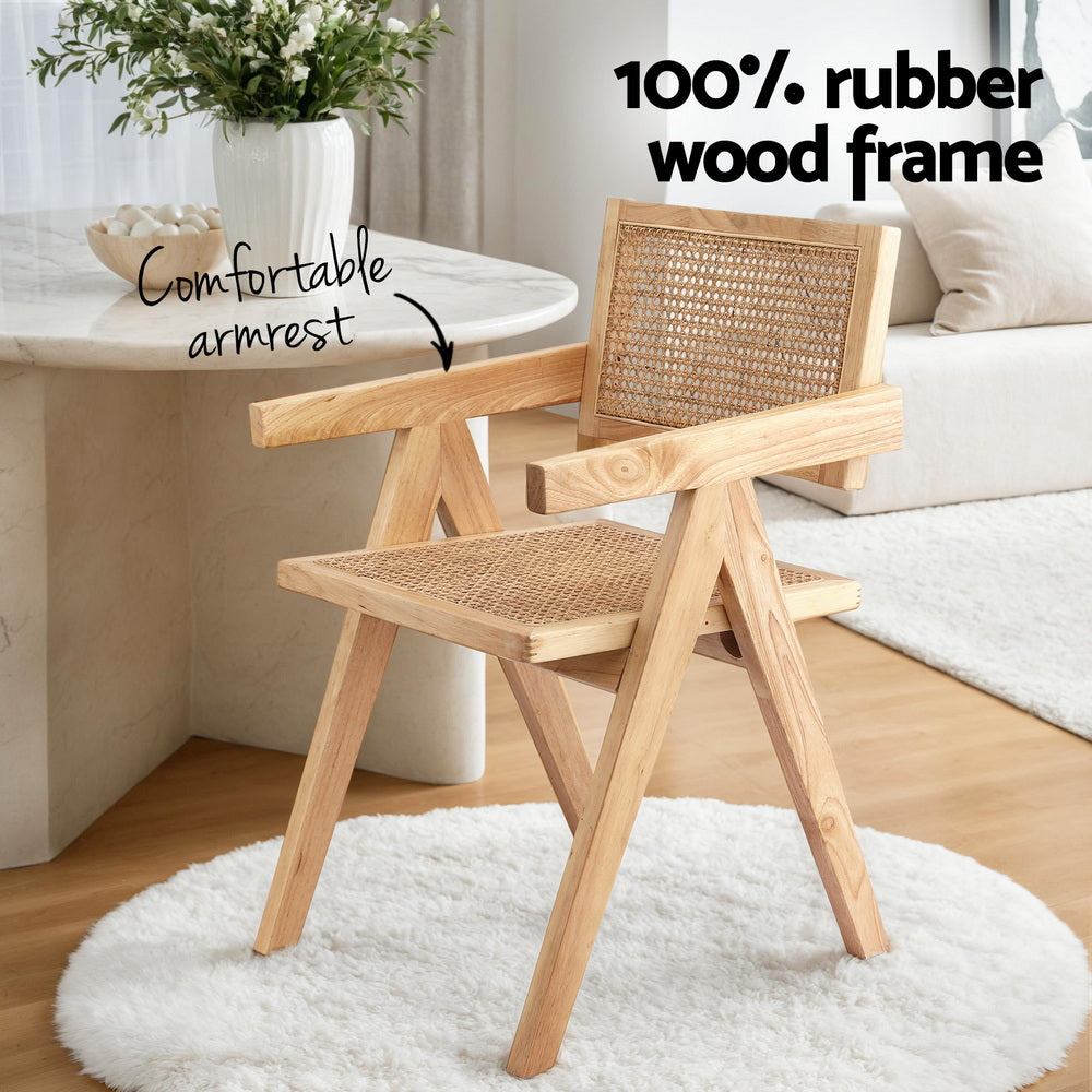 Rowan Dining Chairs – Natural – Set of 4