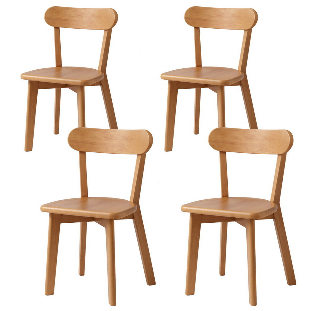 Nova Dining Chairs – Natural – Set of 4