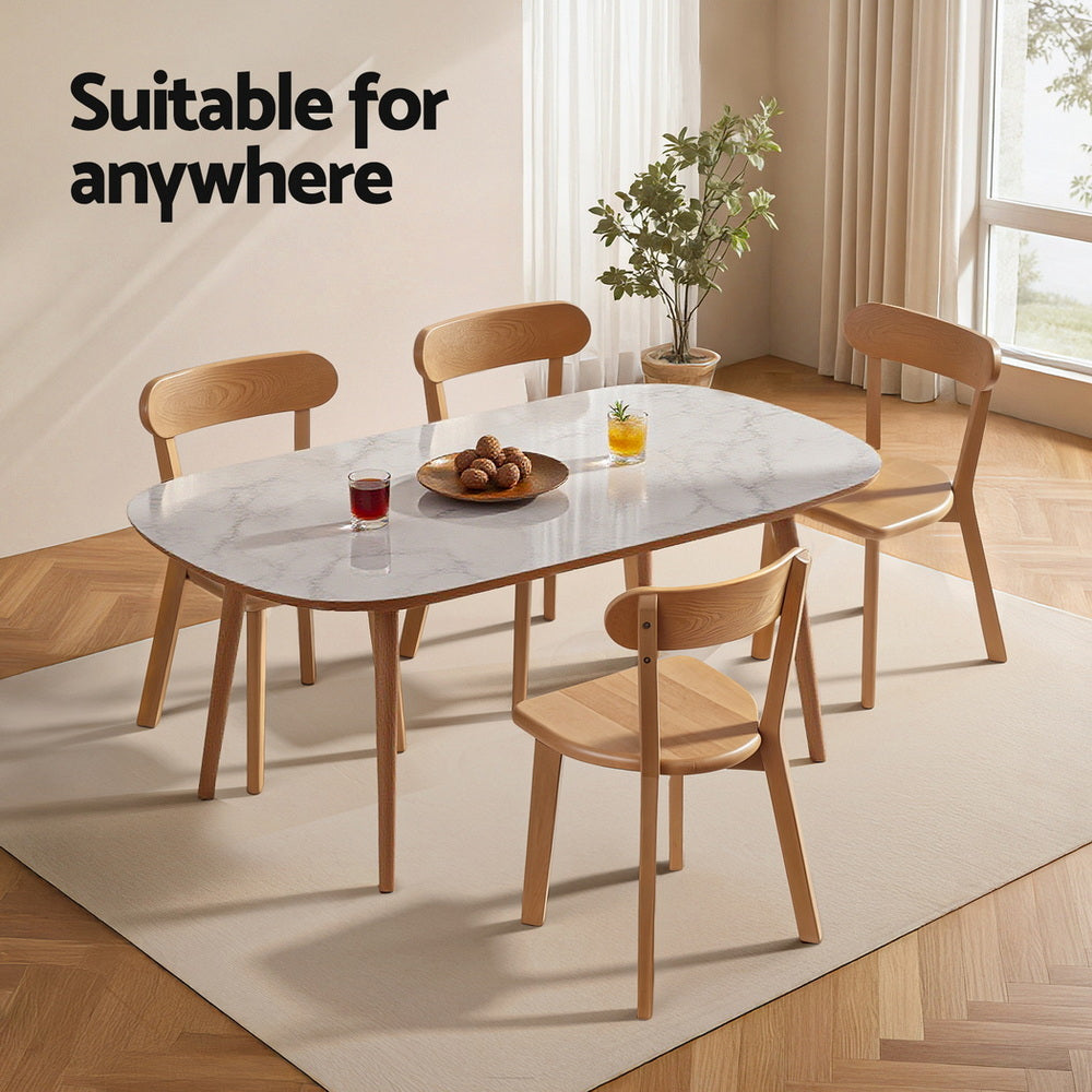 Nova Dining Chairs – Natural – Set of 4